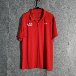 Nike Dri-FIT Los Angeles Clippers Polo Shirt Mens XL Red Embroidered NBA Sports